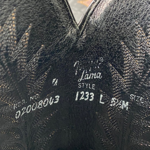 Vintage 1970s Tony Lama Cowboy Boots Teju Lizard Women's Dark Brown Size 5.5 M - Picture 10 of 14